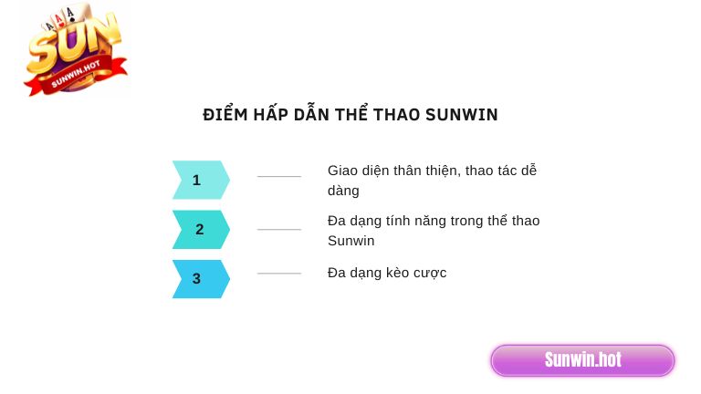 Điểm hấp dẫn người chơi tham gia thể thao Sunwin
