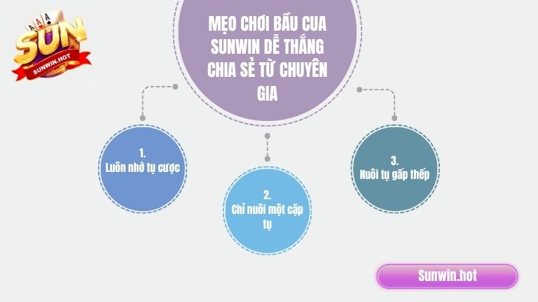 Mẹo chơi Bầu Cua Sunwin dễ thắng chia sẻ từ chuyên gia