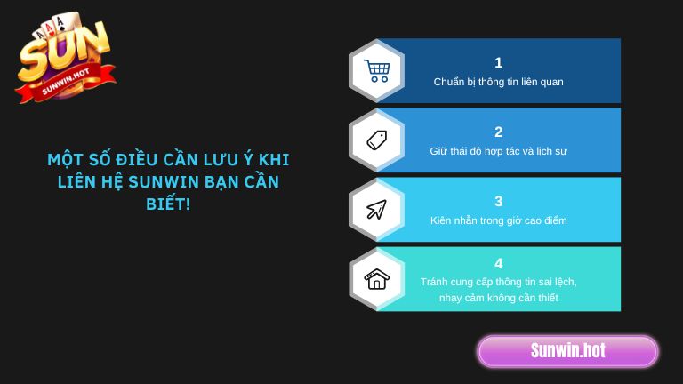 Một số điều cần lưu ý khi liên hệ Sunwin bạn cần biết