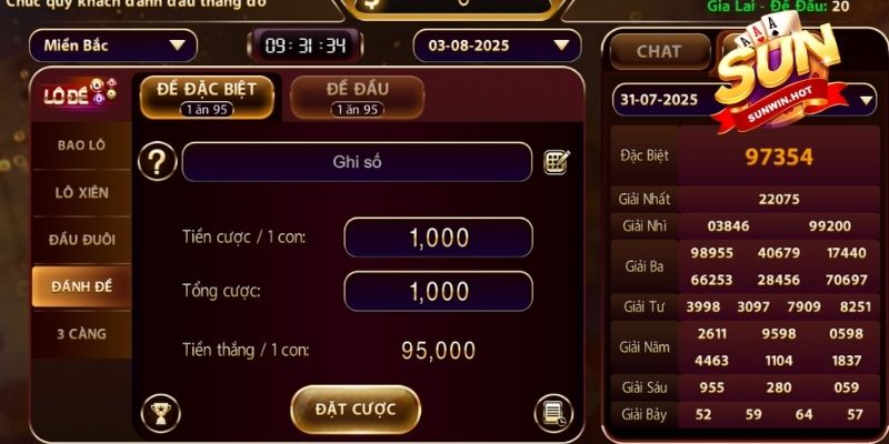Soi cầu lô đề theo tổng của giải đặc biệt